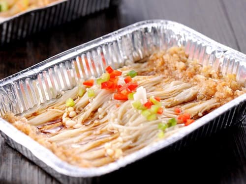 潜山锡纸烤金针菇